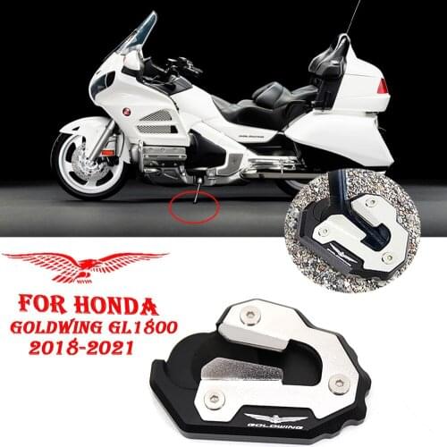 For Honda Goldwing 1800 GL1800 Motorcycle Accessories Kickstand Sidestand Stand Extension Enlarger Pad 2018 2018 2020 2021