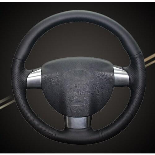 Car Braid On The Steering Wheel Cover for Ford Focus 2 2005-2011 (3-Spoke) Interior Car-styling Auto Braiding Steering Covers