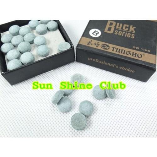 Free shipping!!cheap snooker cue tips 50pcs/lot Original BUCK grade B snooker cue tips/9mm snooker table pool tips high quality
