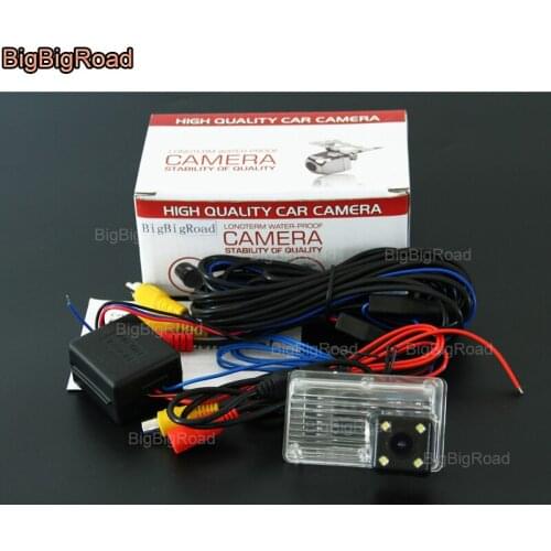 BigBigRoad Car Rear View Reversing backup Camera with power relay / filter For Toyota Corolla Sedan / Allion Premio Auris Blade