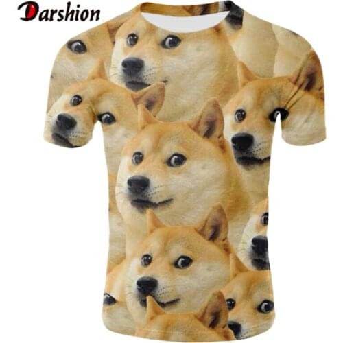 Mens Tee 3D Tshirt Summer Dog Animal Printing Short Sleeve T-Shirt Blouse Tops Male Funny TShirts 3D Animal TShirt Plus 4XL Size
