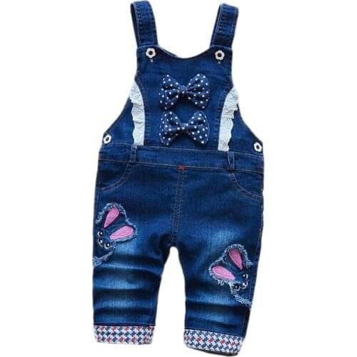 2019 Sale Enteritos Overalls Jardineira 1-4y Kids Pants Cartoon Overall For Girl Bib Jeans Boy Baby Rompers Children Jum Psuit