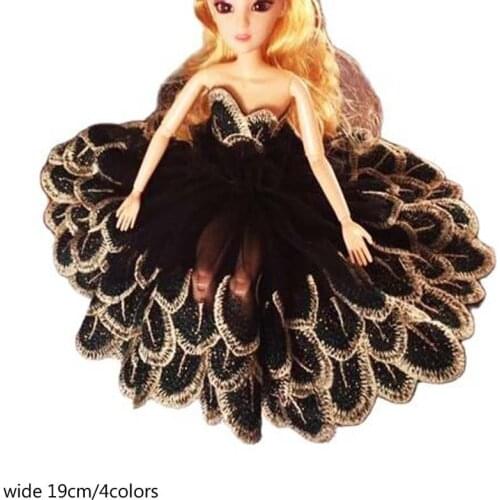 Luxury Cotton Embroidered black yellow flower lace fabric dubai sewing DIY trim tulle applique Ribbon collar dress guipure decor