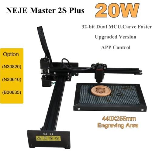 NEJE Master 2S Plus 3500mW/7W/20W CNC Laser Engraving Cutting Machine Laser Wood Engraver Cutter APP Control Bluetooth Lightburn