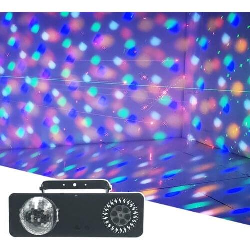 64 Pattern 3X4W LED RG Laser Light DMX512 Stage Show Effect Light Disco Pattern Laser Projector For DJ Party Wedding Club KTV