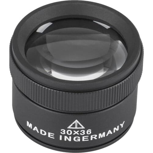 30X Magnifying Glass K9 Optical Lens Monocle Magnifier LED Illuminated Magnifier Eye Lens Watch Repair for Coin Stamps Loupe