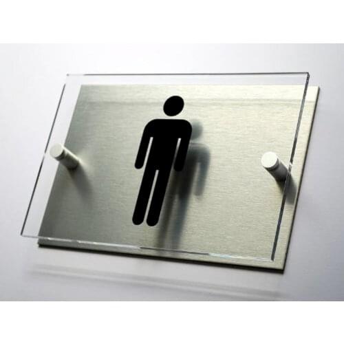 House number Male Toilet Sign Door sign