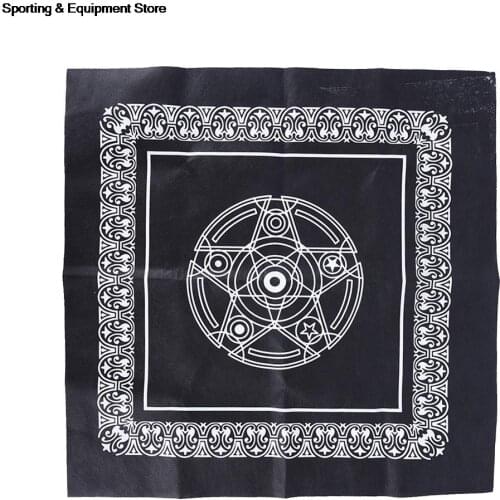 Non-woven Pentacle Tarot Game Playing Cards Tablecloth Board Game Textiles Tarots Table Cover 49*49 cm