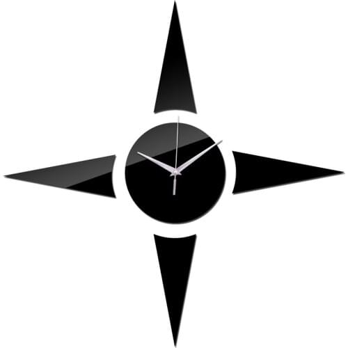 New hot sale 3d mirror stickers diy wall clock Home Decoration clocks modern living room Furniture Sticker