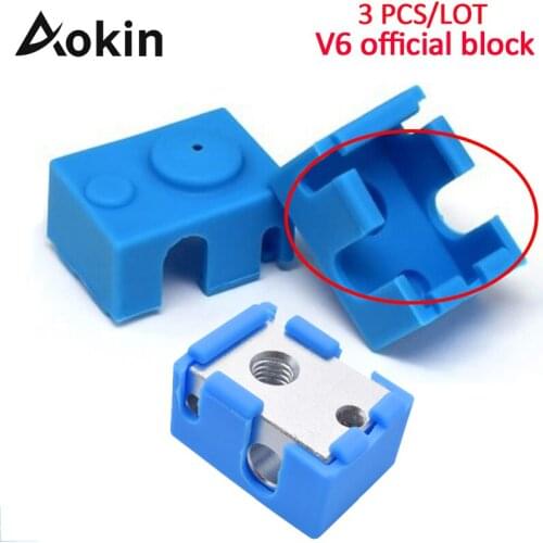 New 3D Printer V6 V5 Silicone Sock Support V6 PT100 Original J-head hotend 1.75/3.0mm Heated Block Extruder RepRap Prusa i3 MK3