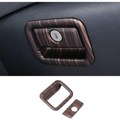 QHCP ABS Auto Copilot Glove Storage Box Handle Trim Sequins Cover Sticker Decoration Car-styling Special For Toyota Camry 2018