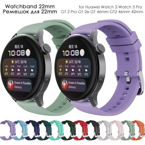 For Huawei Watch 3 Pro Strap Silicone Strap For Huawei Watch GT 2 46mm Gt 2e Band For Huawei Watch GT 2 Pro Watchband Bracelet