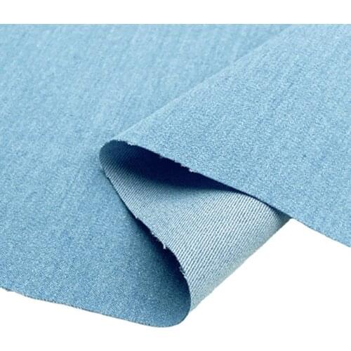 Width 59'' Solid Color Premium Thin Comfortable Soft Tencel Denim Fabric By The Yard For Pants Shirt Skirt Coat Material