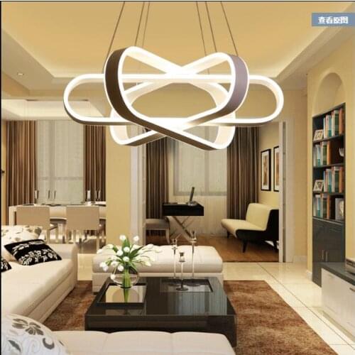 Modern restaurant chandelier simple living room bar led chandelier acrylic creative personality lamp restaurant lamp LED