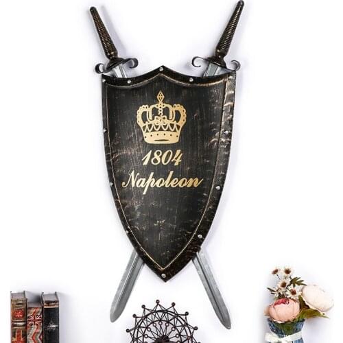 Medieval Roman iron shield wall hanging