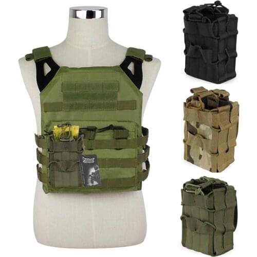 Tactical Molle Magazine Pouches 7.62mm 5.56mm Rifle Gun Mag Bag Double Strorage Bag Utility Pouch Outdoor Hunting Airsoft Pouch