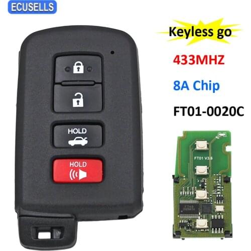 Lonsdor FT01-0020C 433Mhz Smart Remote Car Key for Toyota for Lexus Keyless go Control Transmitter Circuit Board PCB 8A Chip