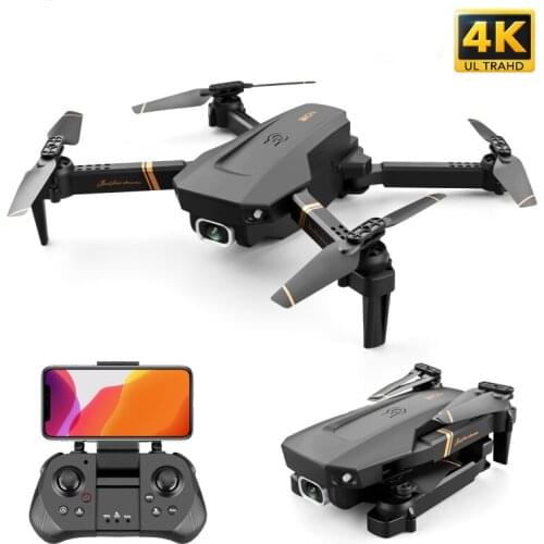 V4 RC Drone 4k HD Wide Angle Dual Camera 1080P WiFi FPV Drone Quadcopter Real-Time Transmission Altitude Hold Helicopter Toy Kid
