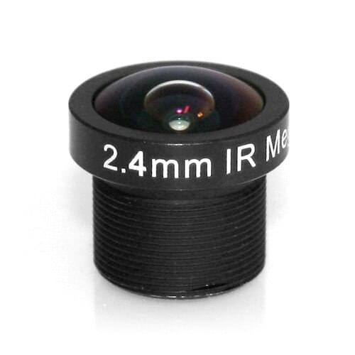 1 Megapixel S-Mount lens for 1/3 inch sensors, F2, f=2.4mm