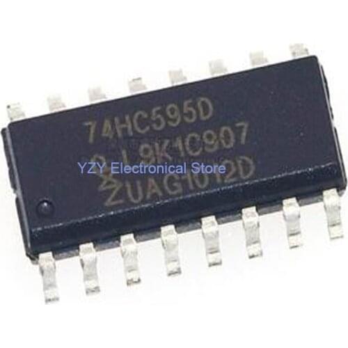 10PCS/LOT SN74HC595D 74HC595D 74HC595 SOP-16 Brand New Original Integrated Circuits Fast Shipping