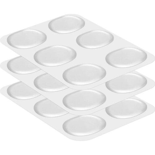 18 Pieces Drum Damper Gel Pads Silicone Drums Silencer For Drums Tone Control-Clear