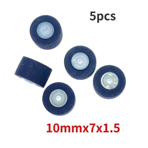 5pcs 10mmx7x1.5 press wheel belt pulley rubber audio pressure recorder cassette deck pinch roller tape recorder Stereo player