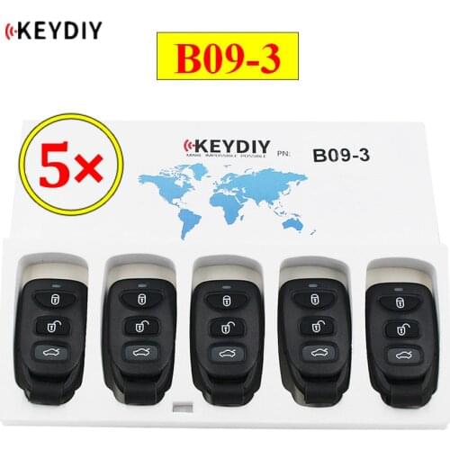 5pcs/lot KEYDIY B series B09-3 3 button universal remote control for KD200 KD900 KD900+ URG200 KD-X2 mini KD