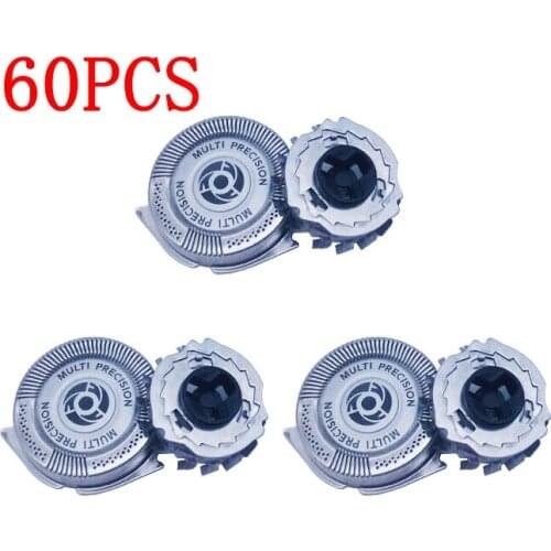 60pcs Razor Blade Replacement Shaver Head for Philips Norelco SH50/52 S5000 S5079 S5077 S5076 AT890 PT735 PT860 PT870 PT720