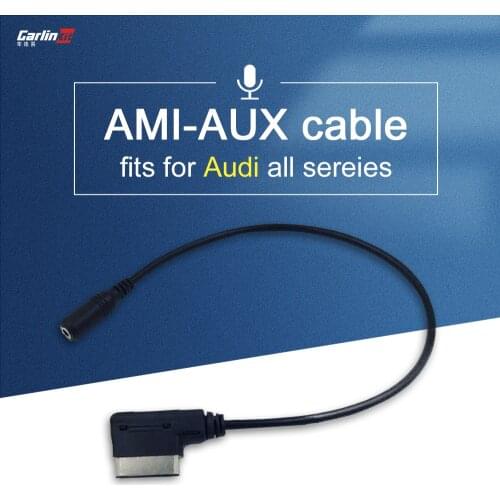Carlinkit AMI to AUX line for AUDI A2 A3 A4 A5 A6 Mercedes BENZ W176 W205 Adapter AUX and MP3 IN with Car 3.5mm Audio Music AUX