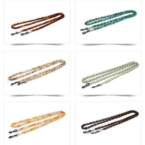 Acrylic 12 Color Glasses Chain Sunglasses Chain Sunglasses Masked Glasses Gold Chain Lanyard