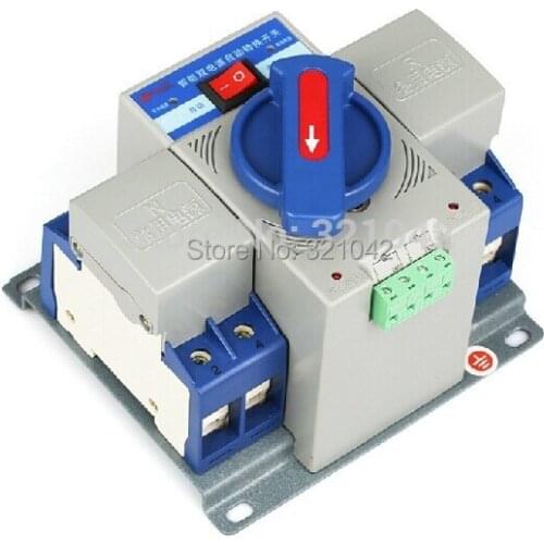 MCB type ATS 2P 63A 230V Dual Power Automatic transfer switch