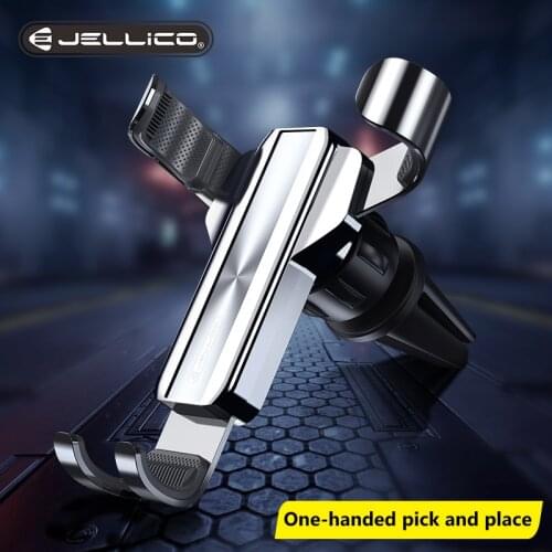 Jellico hot sale Gravity Car Phone Holder for iPhone XS MAX Xiaomi note 8 car Phone Holder GPS Stand in Car Air Vent Clip Mount
