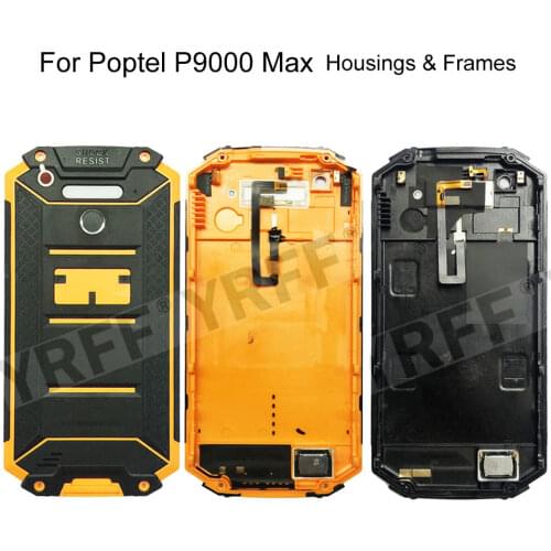Battery Assembly For Poptel P9000 Max Battery Back Cover Door Phone Housings Frames Case Free Shipping
