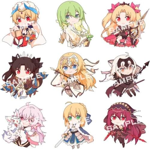 Fate Keychain Man Key Chain Acrylic Women Key Holder Couples Keyring Anime Key Ring Cartoon Pendant Funny Brelok Grand Order