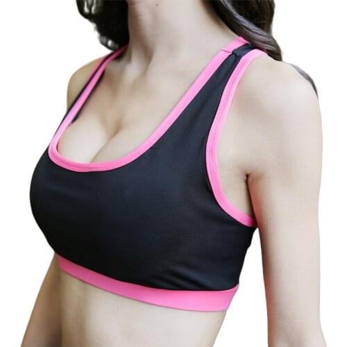 Womens Sports Bra High Strength Shock Proof Gathering Running Fitness Bra Summer Sweat Absorbing Quick Dry Yoga Vest Mujer