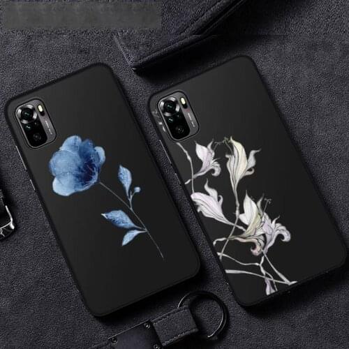 Watercolor flowers gold leaves Phone Case For Xiaomi Mi Redmi Note 8T 9T 9S 9A 10 7 8 9 Lite pro