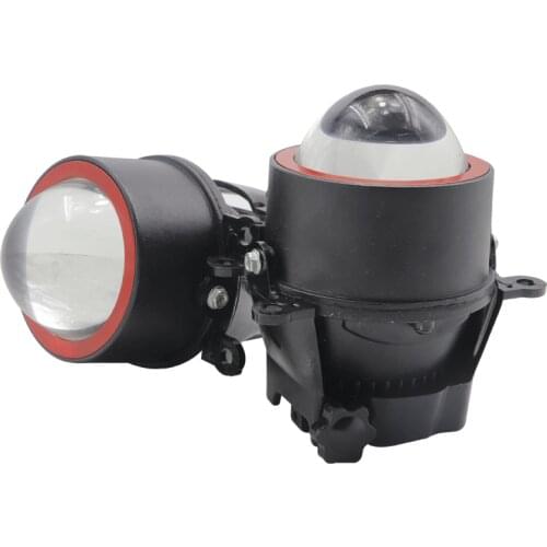 For Honda Civic Fit CRV Crider Greiz City Vezel front fog lamp assembly modified LED laser lens far and near switching