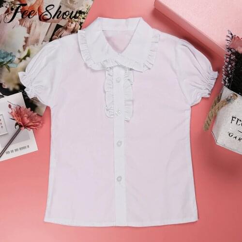 Школьные блузки для девочек FEESHOW China At AliExpress