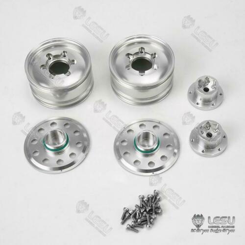 LESU 1/14 RC Metal Front Hub DIY Tmy Bz Tractor Truck Dumper Hex Brake Axle Wide Type TH15250