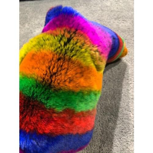 Rex Rabbit Fur Whole DIY Garment Material Rex Rabbit Fur Scarf Fur Collar Pocket Cuff Upper Kneepad Doll