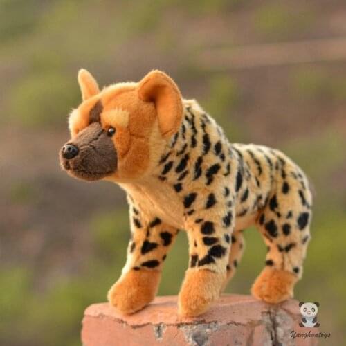 Stuffed Animal Toys Real Life Plush African Hyena Dog Doll Children Holiday Gifts Big Toy Soft Good Quality