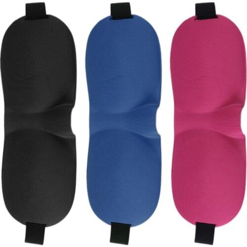 3D Soft Eye Sponge Cover Blinder Travel Sleep Aid Relax Mask Shade Blindfold New