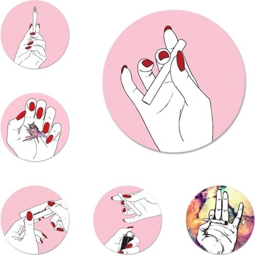 Weed Cigarette Smoking Colorful Cute Icons Pins Badge Decoration Brooches Metal Badges For Clothes Backpack Decoration 58mm