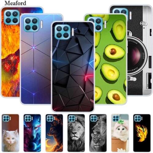 For OPPO F17 PRO Case Luxury Silicone TPU Soft Cover Phone Case for OPPO F17 F 17 Shockproof Cute Cartoon TPU Bumper Funda Coque
