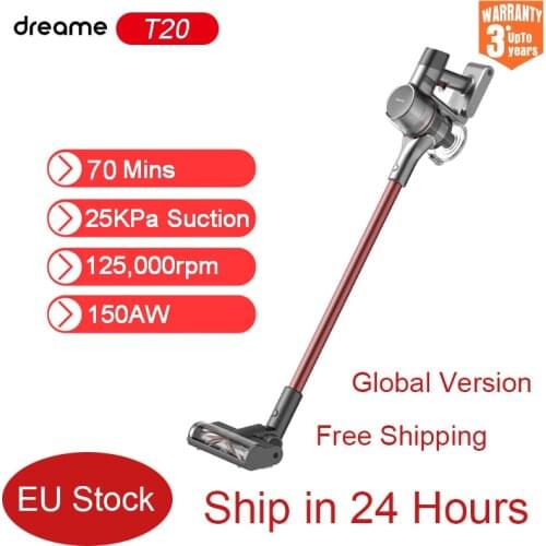 Dreame T20 Handheld Cordless Vacuum Cleaner Intelligent Wireless Dust Collector 25kPa Strong Suction Floor Carpet Aspirator