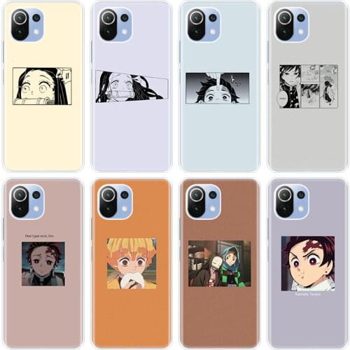 Anime Kimetsu no Yaiba Silicone Case for Xiaomi Mi POCO X3 NFC M3 F3 11X 11i 11 Ultra Note 10S 10i 10T Pro 11 Lite 5G Soft Cover