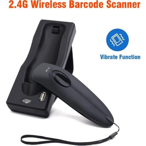Barcode Scanner Dual 2.4G Handheld Wireless Bluetooth 1D 2D Barcode Scanner QR PDF417 Data Matrix UPC Bar Code Scanner