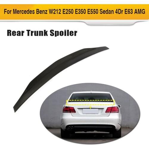 Carbon Fiber Car Rear Wing Spoiler for Mercedes-Benz E Class W212 4 Door 2010 - 2015 Rear Trunk Lip