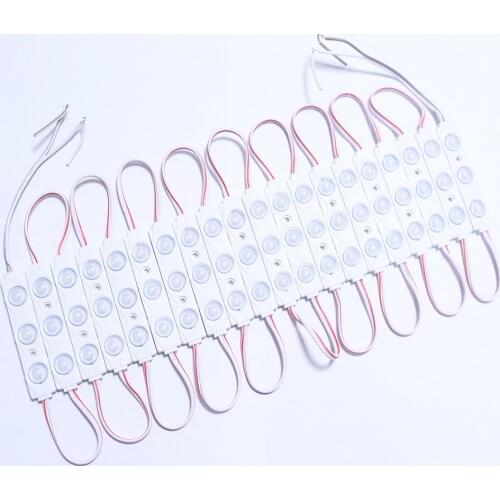 LED Modules Rohs 20PCS/LOT 12V Waterproof IP65 1.5W 3leds/pcs LED Module Lighting For Sign Advertisement Signboard Backlight
