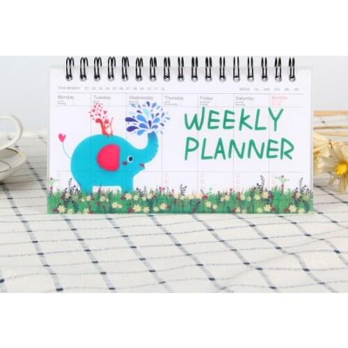 Notebook Portable 2021 Agenda Diary Journal Weekly Monthly Planner School Supplies Stationary Organizer Schedule